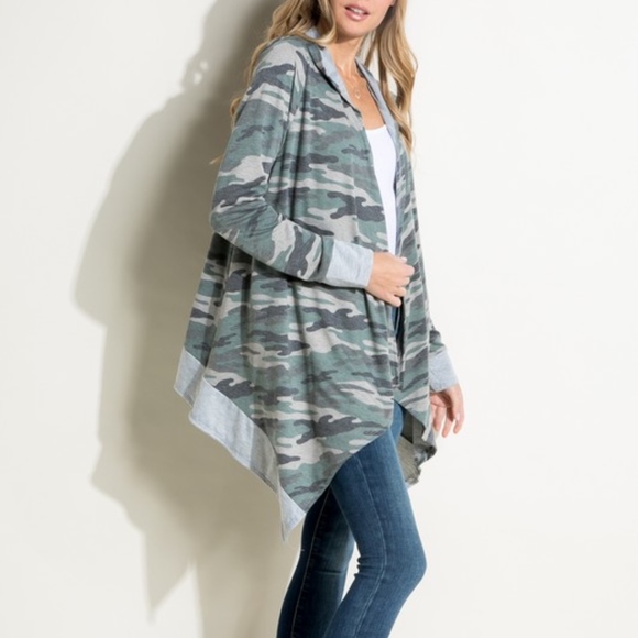 Last 2 ‼️ Camouflage Hoodie Cardigan - Picture 3 of 6